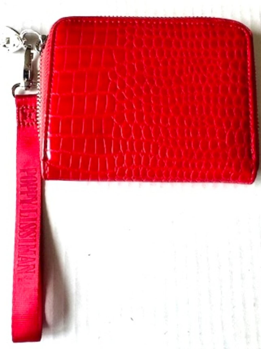 Poppy Lissiman Croc Wallet in Red